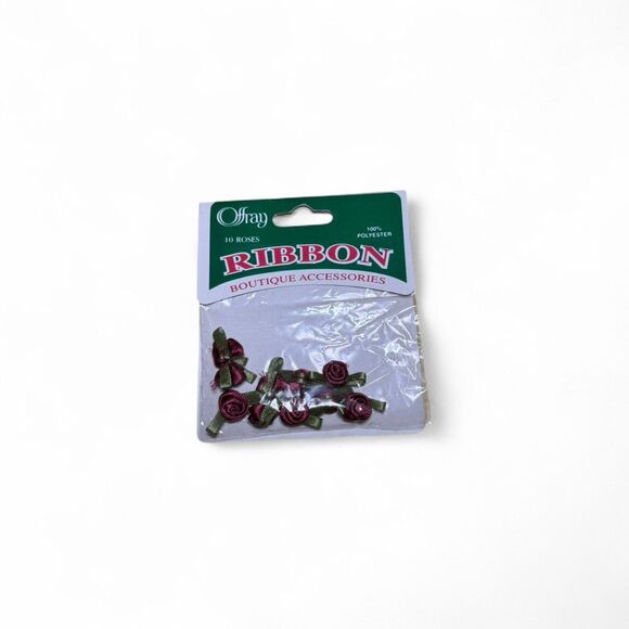 3 Packs Offray Ribbon Flower Roses Embellishments - Picture 3 of 5